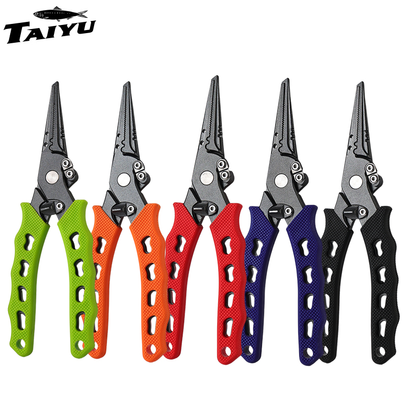 Saltwater Line - คีมตกปลา TAIYU 5 สี ทำจากสแตนเลส ใช้ตัดสาย