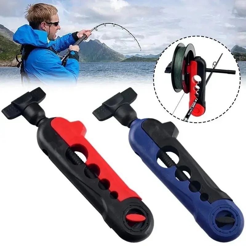 Fishing Line Spooler - 1/2 ชิ้น อุปกรณ์ม้วนสายตกปลา ที่ยึดคันเบ็ด เครื่องม้วนสาย รอกสปินนิ่ง