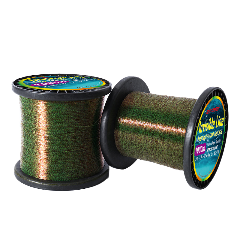 Copolymer Line - 1000M Fluorocarbon เคลือบสายตกปลาสายที่มองไม่เห็น Super Strong Spotted
