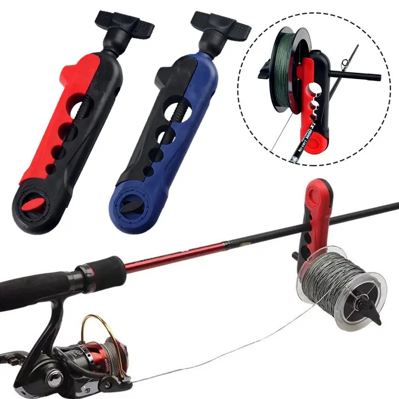 Fishing Line Spooler - เครื่องม้วนสายเบ็ดแบบพกพา ที่เก็บสายเบ็ด ที่ยึดคันเบ็ด เครื่องม้วนสายเบ็ด รอกสปินนิ่ง รอกเบทคาสติ้ง