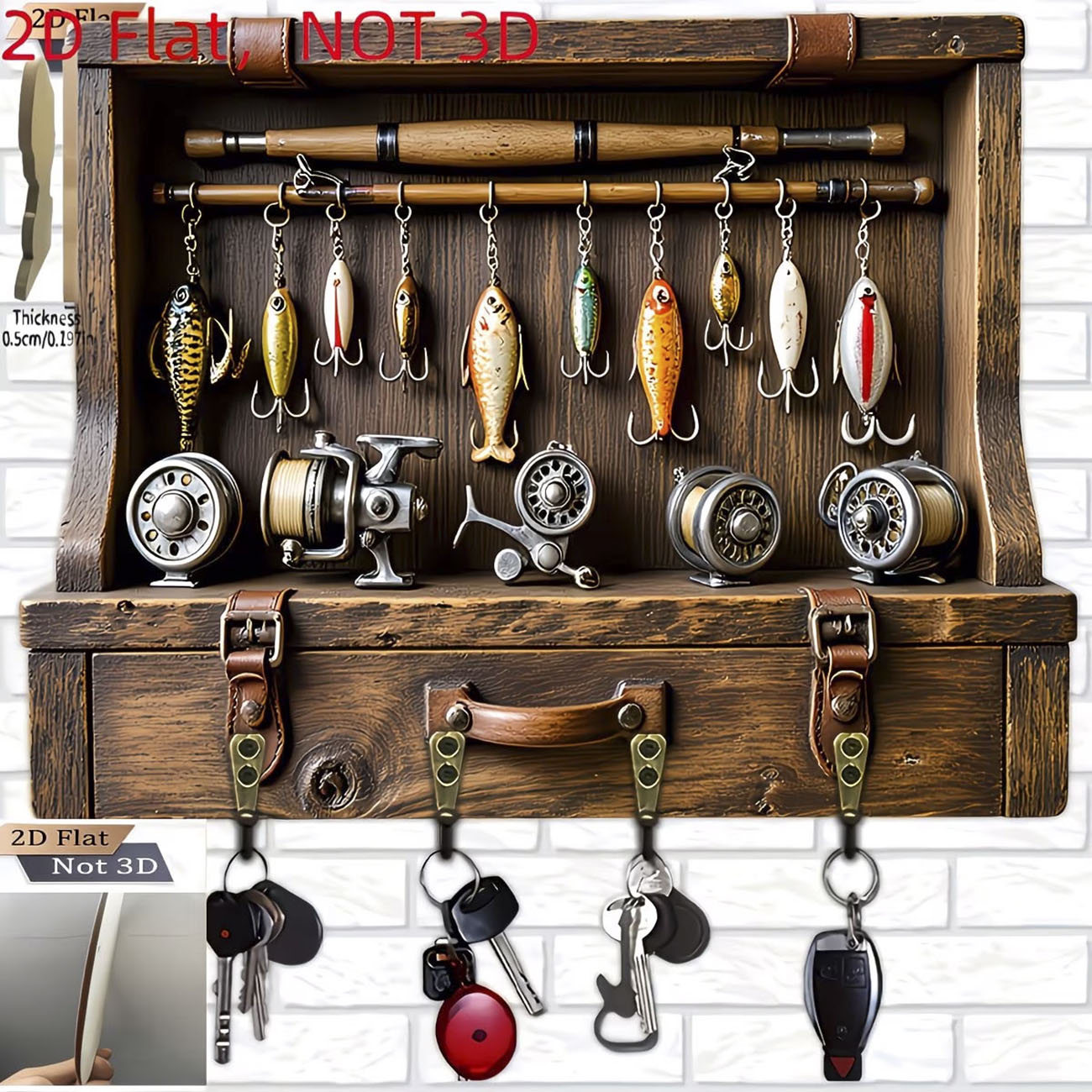 ที่แขวนกุญแจรูปเหยื่อตกปลาแบบว - Fishing Line Spooler บทวิจารณ์และราคา