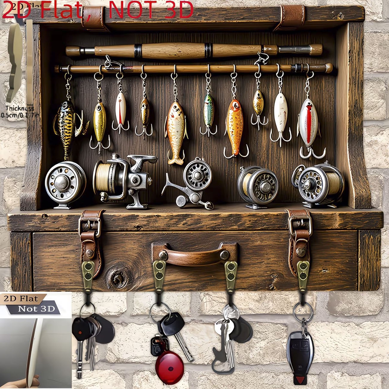 ที่แขวนกุญแจรูปเหยื่อตกปลาแบบว - Fishing Line Spooler บทวิจารณ์และราคา