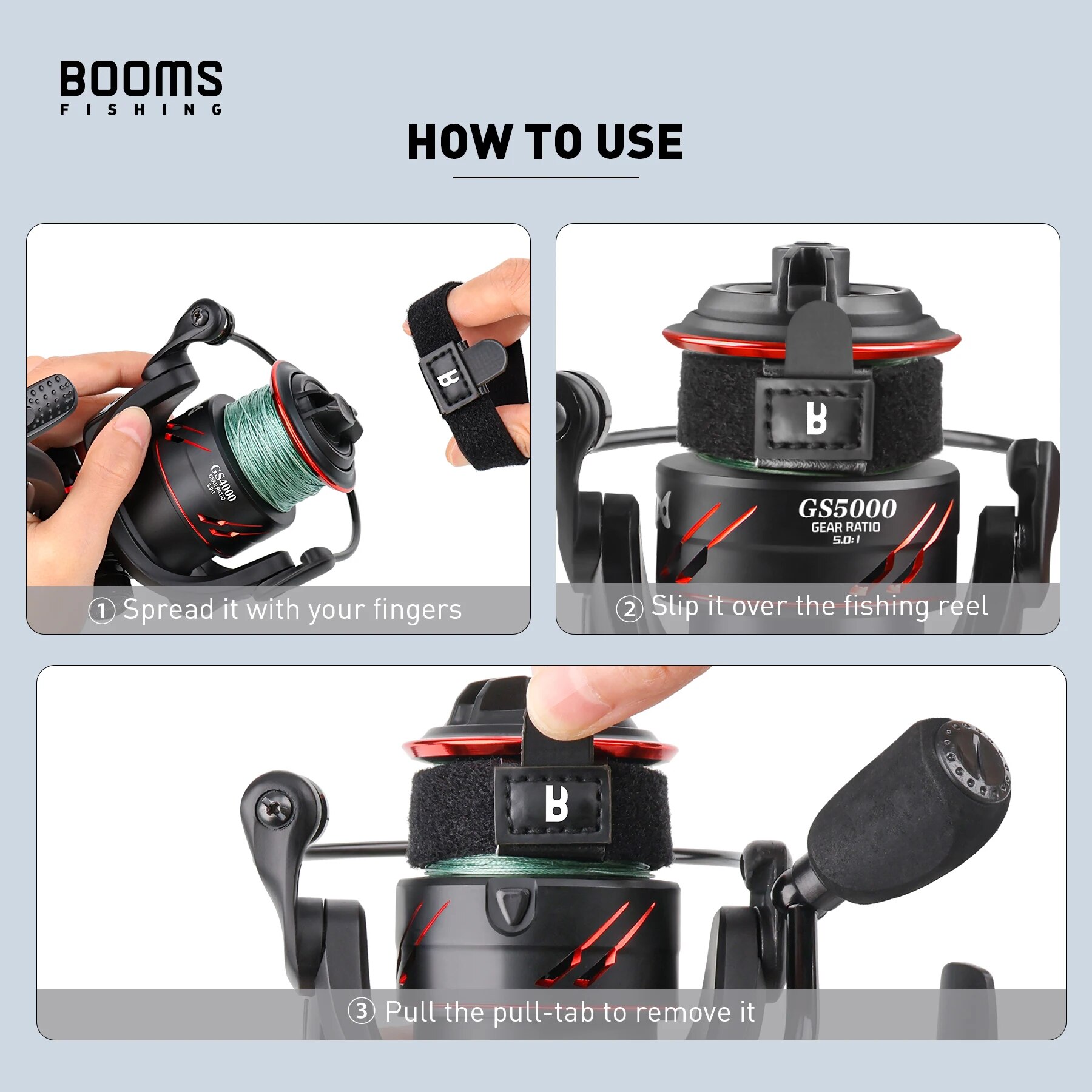 Booms SB1ตกปลา4ชิ้นรอกสปินนิ่ง - Fishing Line Dispenser บทวิจารณ์และราคา